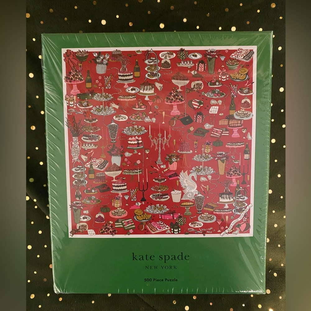 NWT Kate Spade Festive Party Puzzle